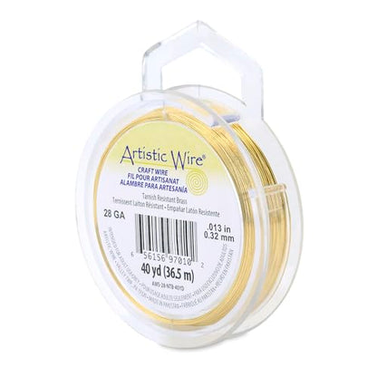 28 Gauge Tarnish Resistant Brass Craft Wire