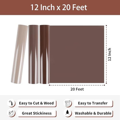 Heat Transfer Vinyl Khaki HTV Rolls