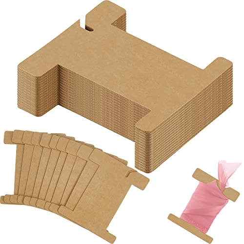 100 Pcs Ribbon Organizer Cardboard Ribbon Bobbin