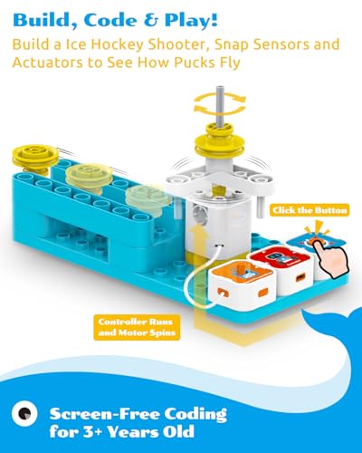 A3 12-in-1 STEM Blocks Coding Robot Kit for Kids, 61-Piece Educational Building Set with Interactive Storytelling, Ideal Toy Gift for Boys & Girls Ages 3-6