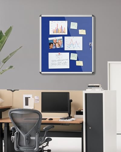 28"x26" Enclosed Bulletin Board