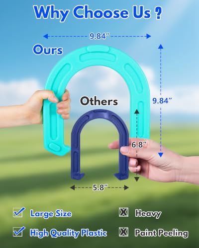 Giant Horseshoe Game Set for Adults and Family
