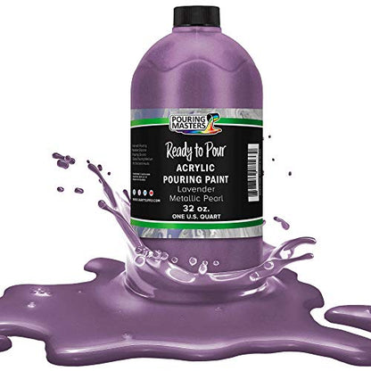 Pouring Masters Lavender Metallic Pearl Ready to Pour Acrylic Pouring Paint (32 Fl Oz)