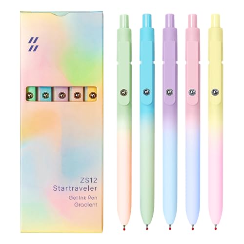 Gel Pens 5 Pcs Black Ink Pens for Women (5 Count)