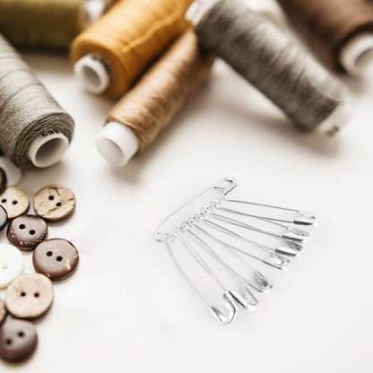100 Pack Silver Safety Pins Assorted (100 Count)