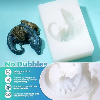 Silicone Mold Making Kit Liquid Silicone Rubber 140oz