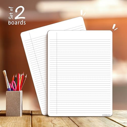 Dry Erase Board with Lines for Desk (2 Count)