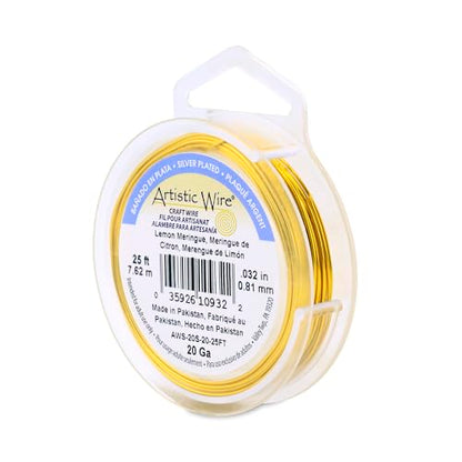 20 Gauge Silver Plated Tarnish Resistant Colored Copper Craft Wire