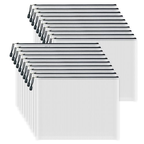 20pcs Mesh Zipper Pouch Bags (20 Count)
