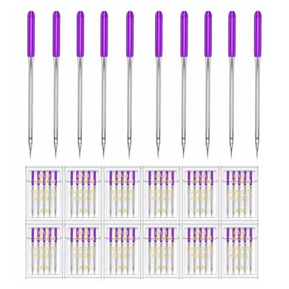 60 Pieces Sewing Machine Needles Universal Regular Point Machine Needles for Home Sewing Machine Compatible with Singer (60 Count)