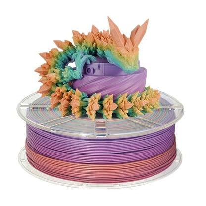 4KG lot PLA Filament Rainbow Pla Silk Or Matte Rainbow Color Change 1.75mm 3D Printing Material for 3D Printers 3D Pens
