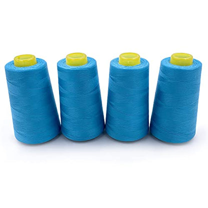 4 Cones of 3000 Yards Each Spool Thread for All Purpose (36000 Foot)