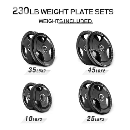 Olympic Rubber Grip Weight Plates