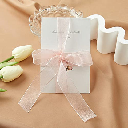 1 Inch Wide Sheer Chiffon Ribbon (75 Foot)