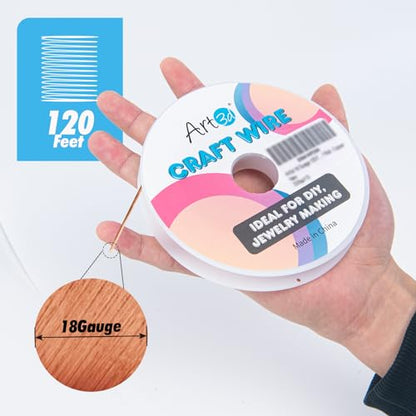 18 Gauge Craft Wire for Beading & Sculpting (120 Foot)