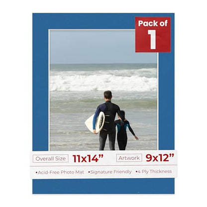 11x14 Mat Bevel Cut for 9x12 Photos