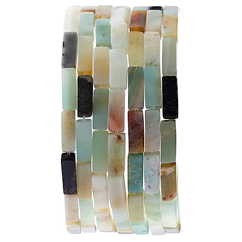 Natural Amazonite Rectangle Tube Beads 4x13mm 38cm (28 Count)