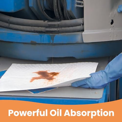 Oil Absorbent Pads Heavyweight Dimpled Pad Garage Accessories