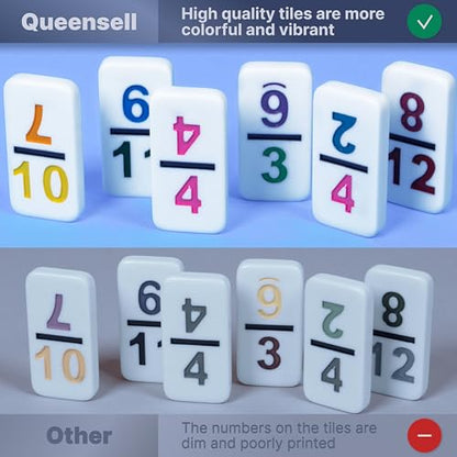 Mexican Train Dominoes Set Double 15 with Numbers