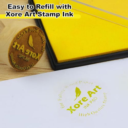 5"x4'' Large Ink Pad Washable Stamp Ink Pad for Baby Footprint Handprint with 30ml Premium Refill Ink