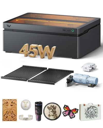 Vision Pro 45W Laser Engraver and Cutter with Rotary Pro