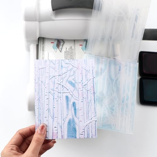 3D Embossing Folder for Card Making Tree Trunk Pattern Plastic Embossing Folders for DIY Scrapbooking Photo Album Card Paper Craft Decoration Embossing Template Paper Card Embossing Stencil