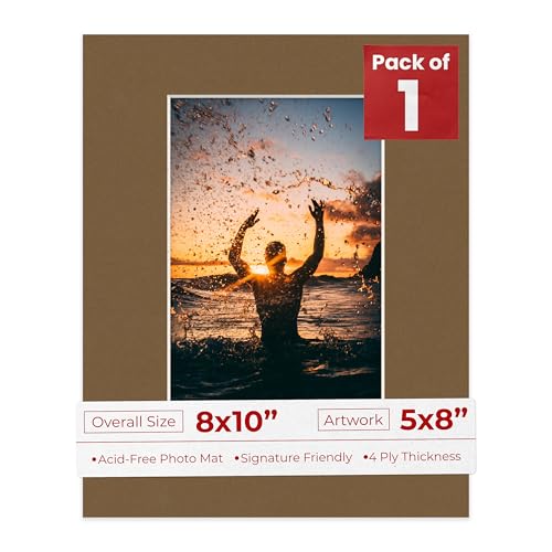 8x10 Mat Bevel Cut for 5x8 Photos