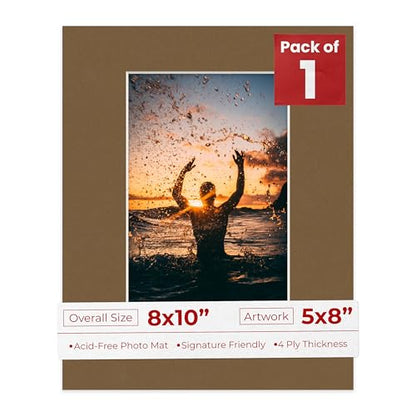 8x10 Mat Bevel Cut for 5x8 Photos