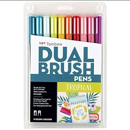 56189 Dual Brush Pen Art Markers (10 Count)