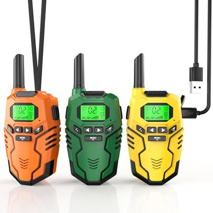 Walkie Talkies for Kids Rechargeable Long Range 2 Way Radios (3 Count)