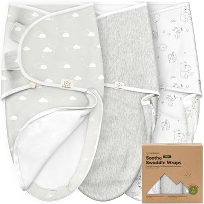 Newborn Swaddles with Zippers (3 Count)