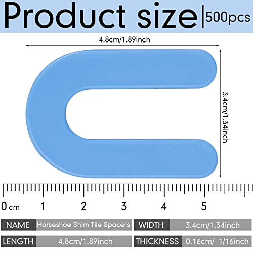 500 Pieces Tile Leveling System Tile Spacers 1 (500 Count)