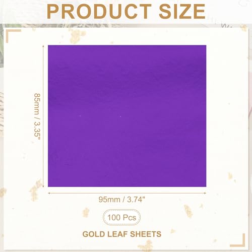 Gold Leaf Sheets for Art 3.7" x 3.4"