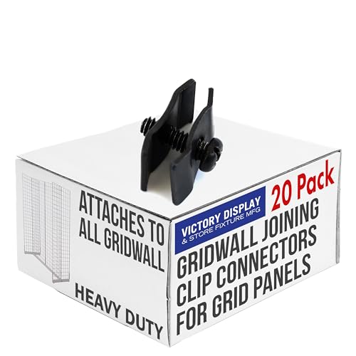 Gridwall Joining Clip Connectors for Grid Panels