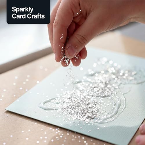 Craft Glitter White Iridescent 100g Fine Glitter (3.5274 Ounce)