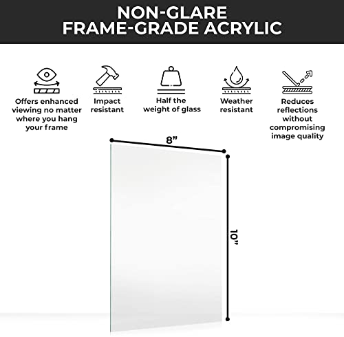 Non Glare Acrylic Replacement for 3x4 Picture Frame