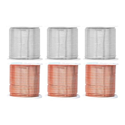 18 GA Copper Silver Tone Combo Anodized Aluminum Craft Wire