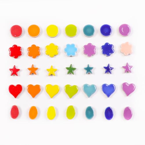 200g Ceramic Mosaic Tiles Pieces (150 Count)
