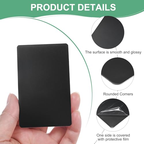 20 Pack Anodized Aluminium Laser Engraved Mount Metal Plate 3x2x0.02 Inch Engraver Blank Anodized Aluminum Sheets for DIY Laser Printing (20 Count)
