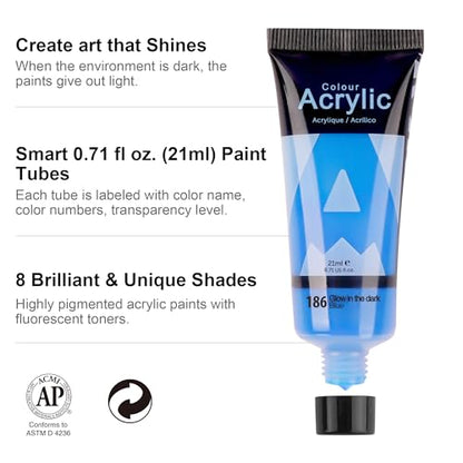 Glow in the Dark Acrylic Paint (5.68 Fl Oz)