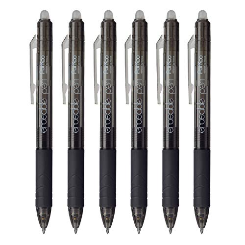 Retractable Erasable Gel Pens Clicker (6 Count)