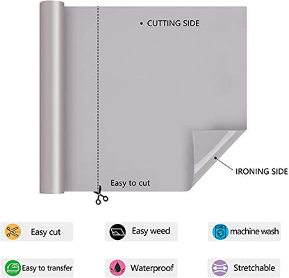 HTV Iron on Vinyl 12Inch by 25ft Roll