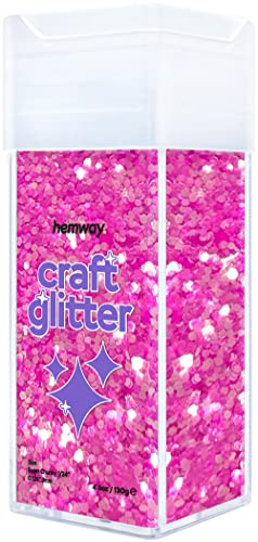 Craft Glitter Shaker Baby Pink Iridescent 110g Super Chunky (3.9 Ounce)