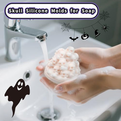 Hallowee Skull Candle Mold