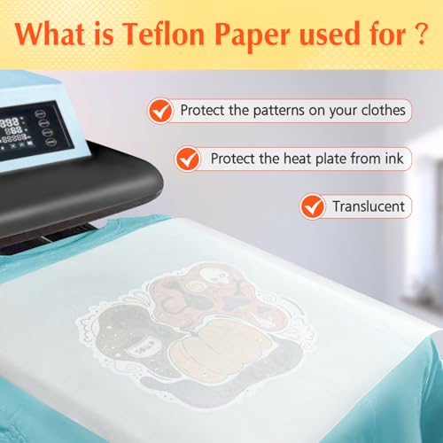 30 Pack PTFE Teflon Paper Mix Pack for Heat Press (30 Count)