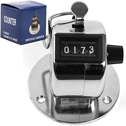 Handheld or Mountable Clicker Counter with Easy Thumb Tally Button