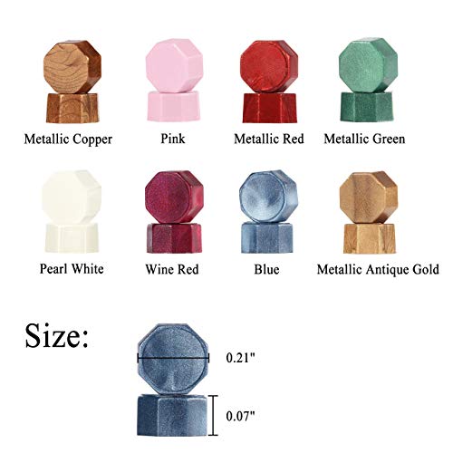 360 Pcs Metallic Antique Gold Sealing Wax Beads Set for Wax Seal Stamp with Candles and Melting Spoon (360 Count)