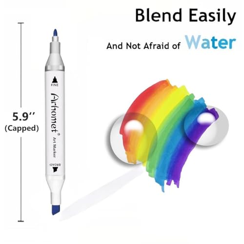 6pcs Multicolor Alcohol Markers Under 6 dallors (6 Count)