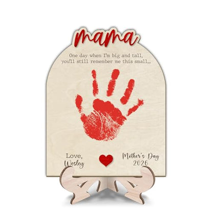 DIY Mama Handprint Wooden Sign