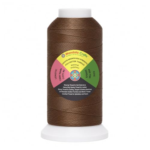 Coyote Brown Tex 90 Upholstery Polyester Heavy Duty Thread